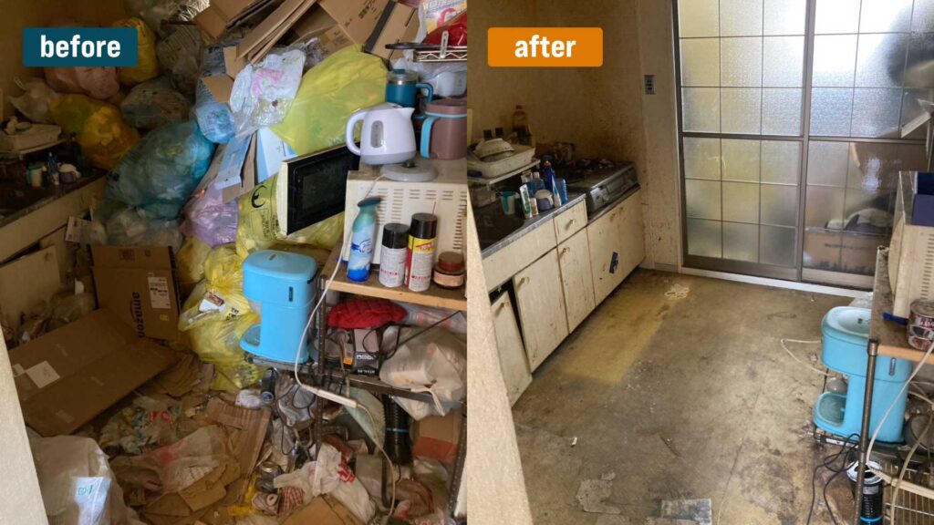 【松本市】アパート1室のゴミ屋敷清掃